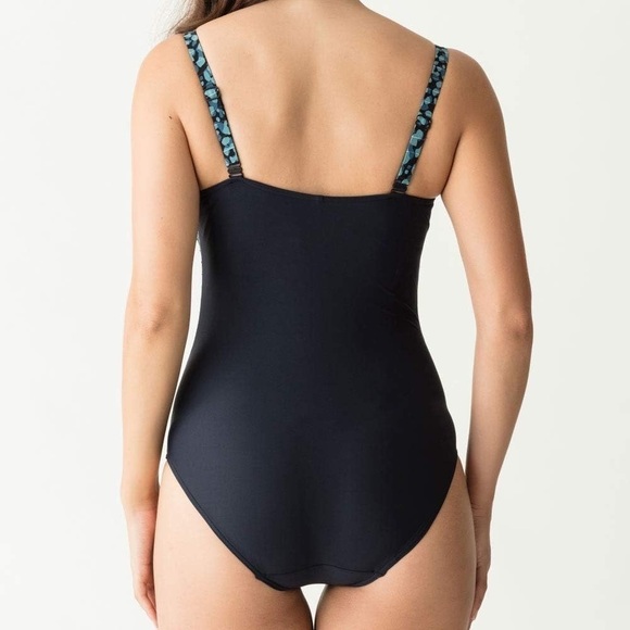 PRIMA DONNA Sherry Swimsuit Control Wire Cups Navy Blue Ruched Resortwear 2X - Picture 2 of 16